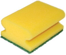 Hygoclean Eponge de nettoyage CLASSIC, 95 x 70 mm, jaune - Lot de 50