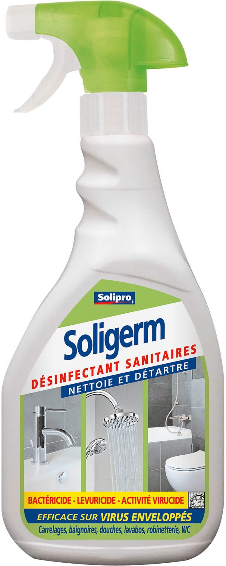 Solipro Désinfectant sanitaires Soligerm - Spray de 750 ml