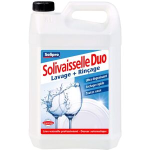 Solipro Produit lave-vaisselle Solivaiselle Pro 2 en 1 - Bidon de 5 L Chêne clair