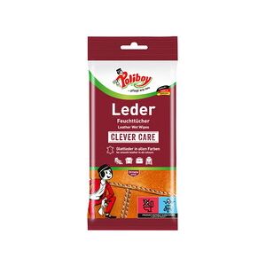 Poliboy Lingettes humides pour soin du cuir, 20 pièces - Lot de 5