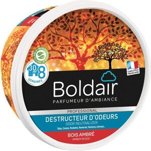 Boldair Pot 300g Gel destructeur d'odeurs Bois Ambré - Lot de 2 - Publicité