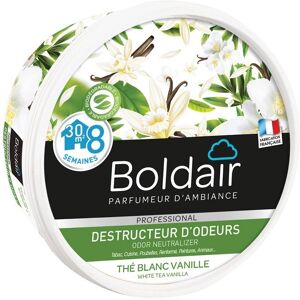 Boldair Pot 300g Gel destructeur d'odeurs parfum Thé blanc vanille - Lot de 2 - Publicité