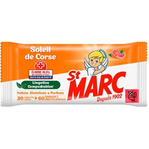 Lingettes désinfectantes multi-surfaces St Marc - Paquet de 30