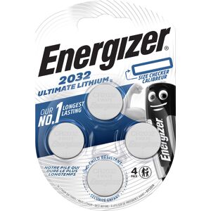 Energizer Pile bouton ultimate lithium CR2032 Energizer - Blister de 4 piles