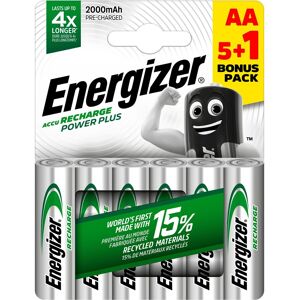 Energizer Accu rechargeable Energizer Power Plus HR06 AA- Blister de 6 accus Bleu