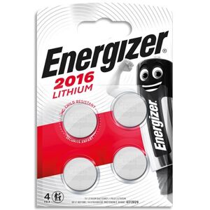 Energizer Pile Lithium 2016, pack de 4 piles - Lot de 3 Orange