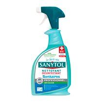 Sanytol Nettoyant désinfectant anti-calcaire sanitaires Sanytol Professionnel - Spray de 750 ml