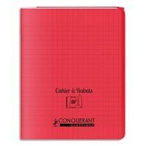 Oxford Cahier 17x22, 96 pages, 90g, Seyès, couverture polypro Rouge avec rabat - Lot de 20