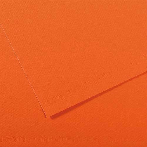 Fabriano Feuille dessin couleur 50 x 65 cm Tiziano 160g Orange - Lot de 20 Vert foncé