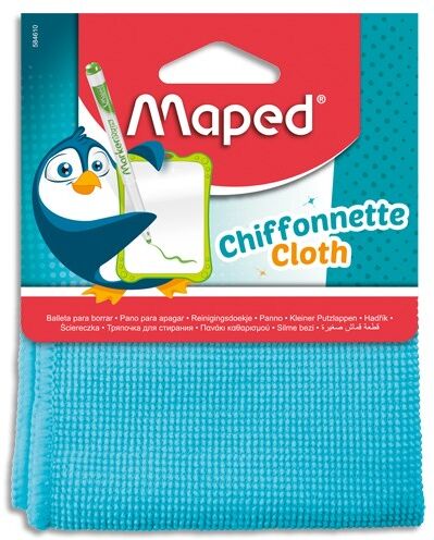 Maped Chiffonnette nettoyante pour ardoise blanche. Coloris bleu - Lot de 17