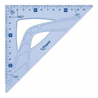 Maped Geometric - Équerre 21 cm - 45° - Lot de 19