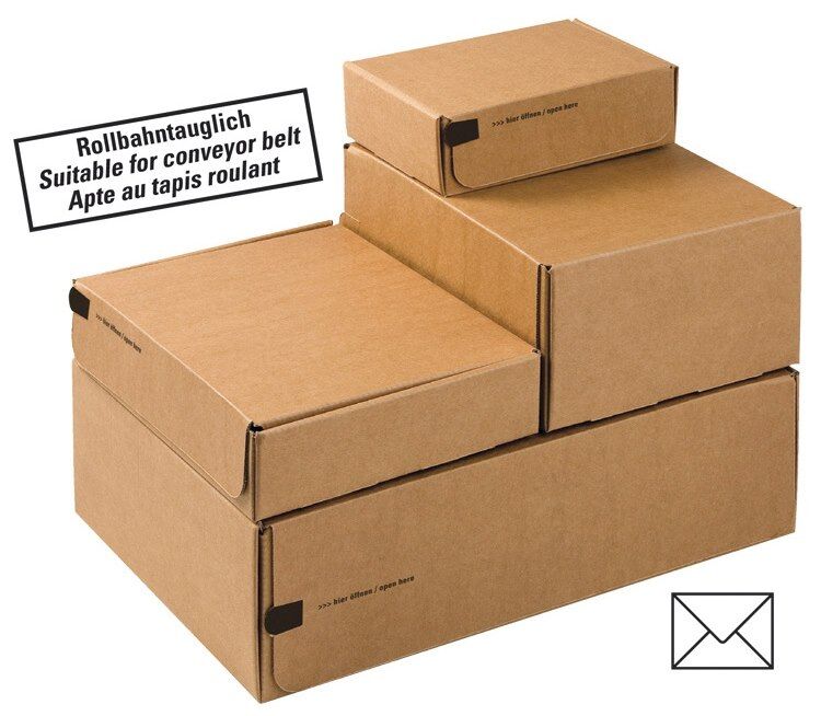 Colompac Boîte d'expédition postale MODULBOX, fermeture autocollante L14xH10,1xP4,3cm - Lot de 20