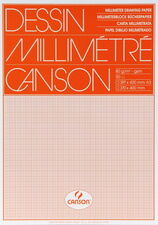 Canson Papier millimétré, 650 x 500 mm, 90 g/m2 - Lot de 50