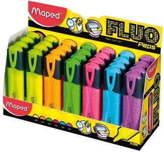 Maped Surligneur FLUO'PEPS Classic, présentoir de 28 pièces - Lot de 56