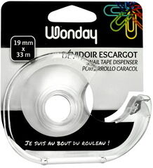 Wonday Dévidoir manuel, transparent, en plastique, vide - Lot de 24