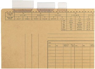 Leitz porte-étiquettes transparent, (l)25 mm, 3 lignes - Lot de 50 Bleu