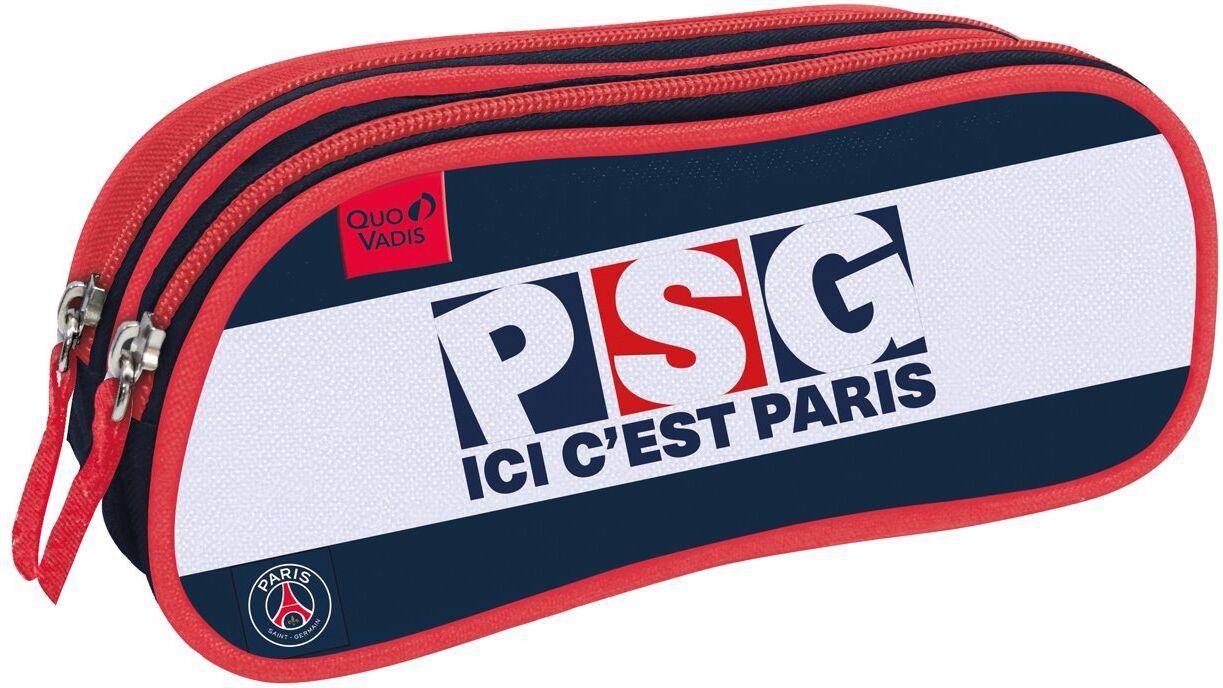 Quo vadis Fourre-Tout 2 Compartiments Psg - 10x23x07cm - assortis - Lot de 8