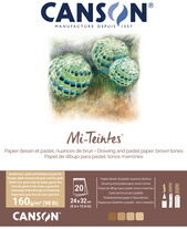 Canson Papier beaux-arts Mi-Teintes, en bloc, 320 x 410 mm