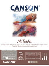 Canson Papier beaux-arts Mi-Teintes, en bloc, 240 x 320 mm - Lot de 2 Orange