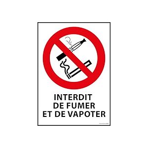 Panneau - Interdiction De Fumer Et Vapoter  - 297