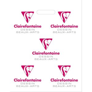 Clairefontaine 50 Sacs plastique 50x65cm - Blanc - Publicité