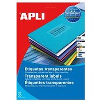 Agipa Etiquettes translucides, 63,5 x 38,1 mm - Publicité