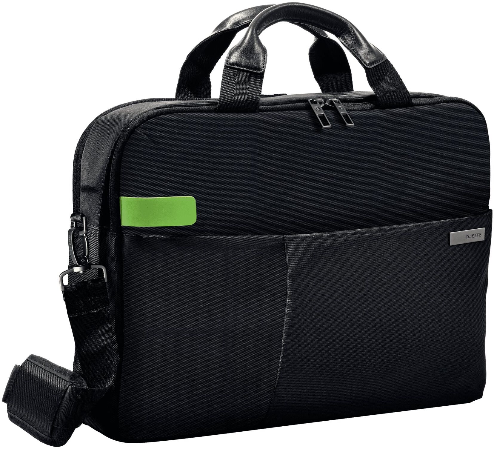 Leitz Sac Inch Laptop Bag pour ordinateur 15,6'', 2 compartiments + pochettes - L41 x H31 x P9 cm Noir