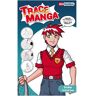 Oz international Pochoir Trace Manga pour apprendre à tracer facilement des personnages Manga ''Ecolier'' - Lot de 2