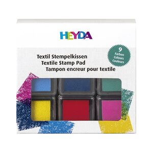 Set de tampons encreurs 'Textile', assorti - Lot de 3