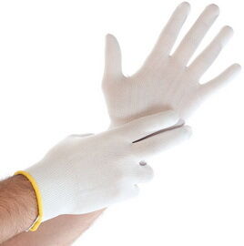 Gant de travail Ultra Flex, en nylon, S, blanc - Lot de 48