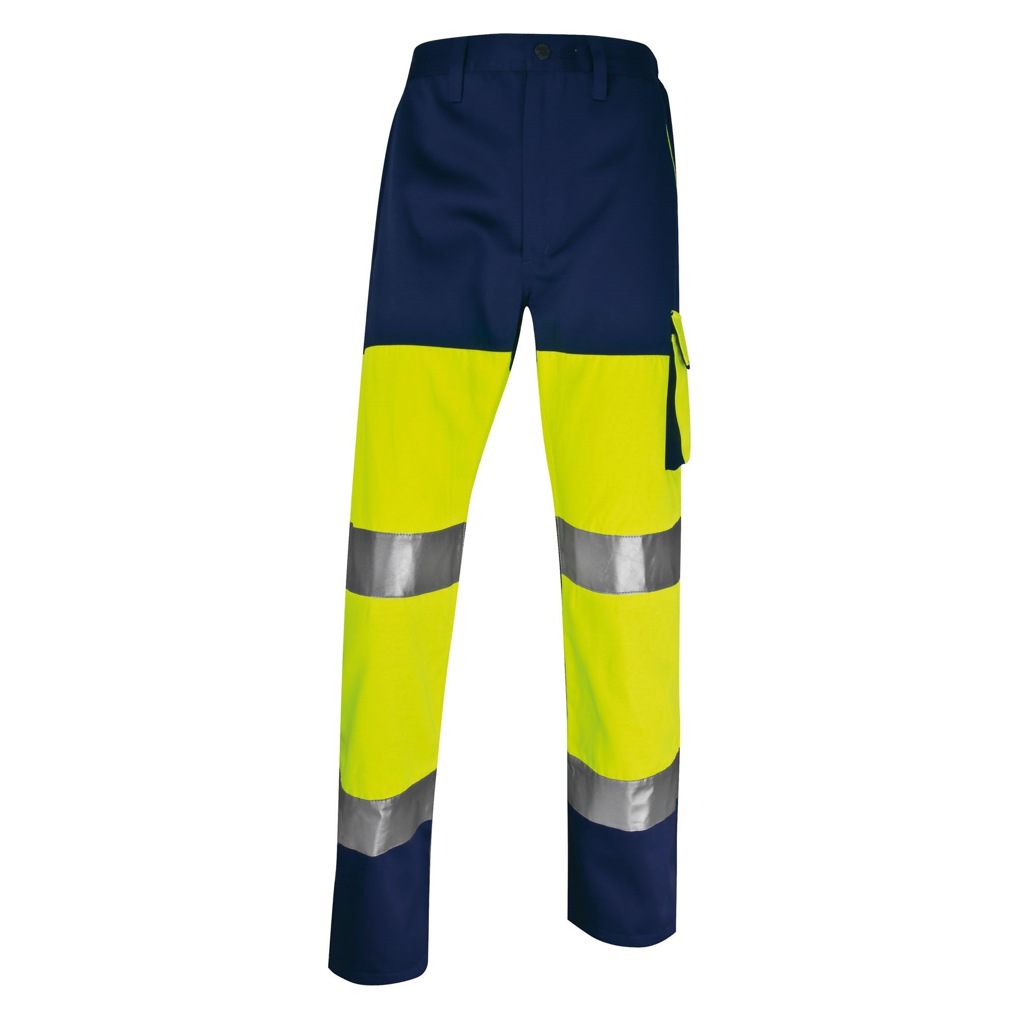 Deltaplus Pantalon de travail haute visibilité jaune fluo - M Xl