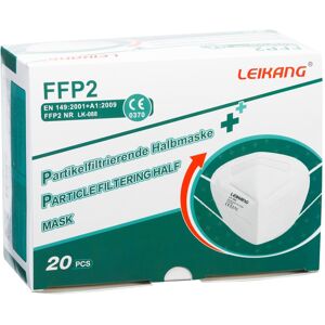 Masque de protection respiratoire FFP2 - Lot de 20 Blanc