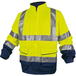 Deltaplus Veste de travail haute visibilité jaune fluo - XL