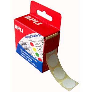 Apli Pastille de signalisation, diamètre: 15 mm, blanc - Lot de 10 Bleu