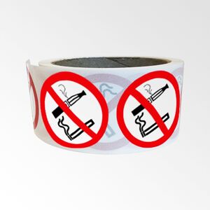 Rouleau De Pictogrammes D'interdiction - Interdiction De Fumer Et Vapoter - 100