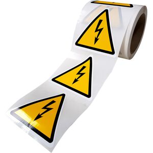 Rouleau De Pictogrammes De Danger Iso En 7010 - Electricité - W012 - 25