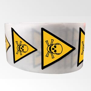 Rouleau D'etiquettes De Danger Iso En 7010 - Matières Toxiques - W016 - 100