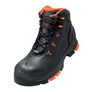 Uvex 2 Chaussures montantes S3 SRC, T. 40, noir/orange