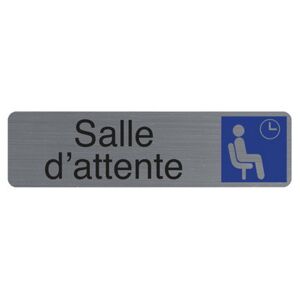 Exacompta Plaque de signalisation 'Salle d'attente' - Lot de 4