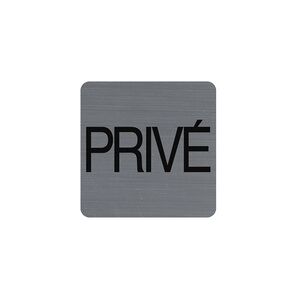 Exacompta Plaque de signalisation 'Privé' - Lot de 3