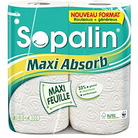 Sopalin Essuie-tout Sopalin Maxi Absorb - Paquet de 2 Sopalin Essuie-tout Sopalin Maxi Absorb - Paquet de 2