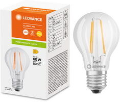 Osram Ampoule LED CLASSIC A, 7,5 Watt, E27, clair - Lot de 3