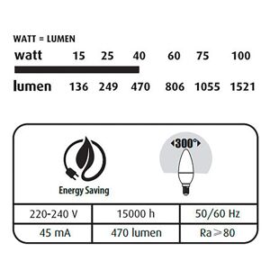 Energetic Ampoule LED Flamme - E14 40W