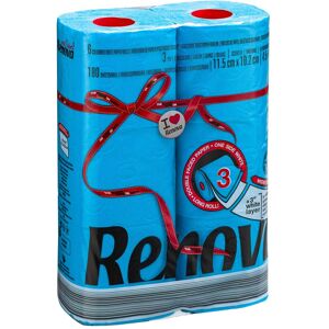 Renova Papier toilette triple épaisseur Renova couleur bleu - Paquet 6 rouleaux Vert