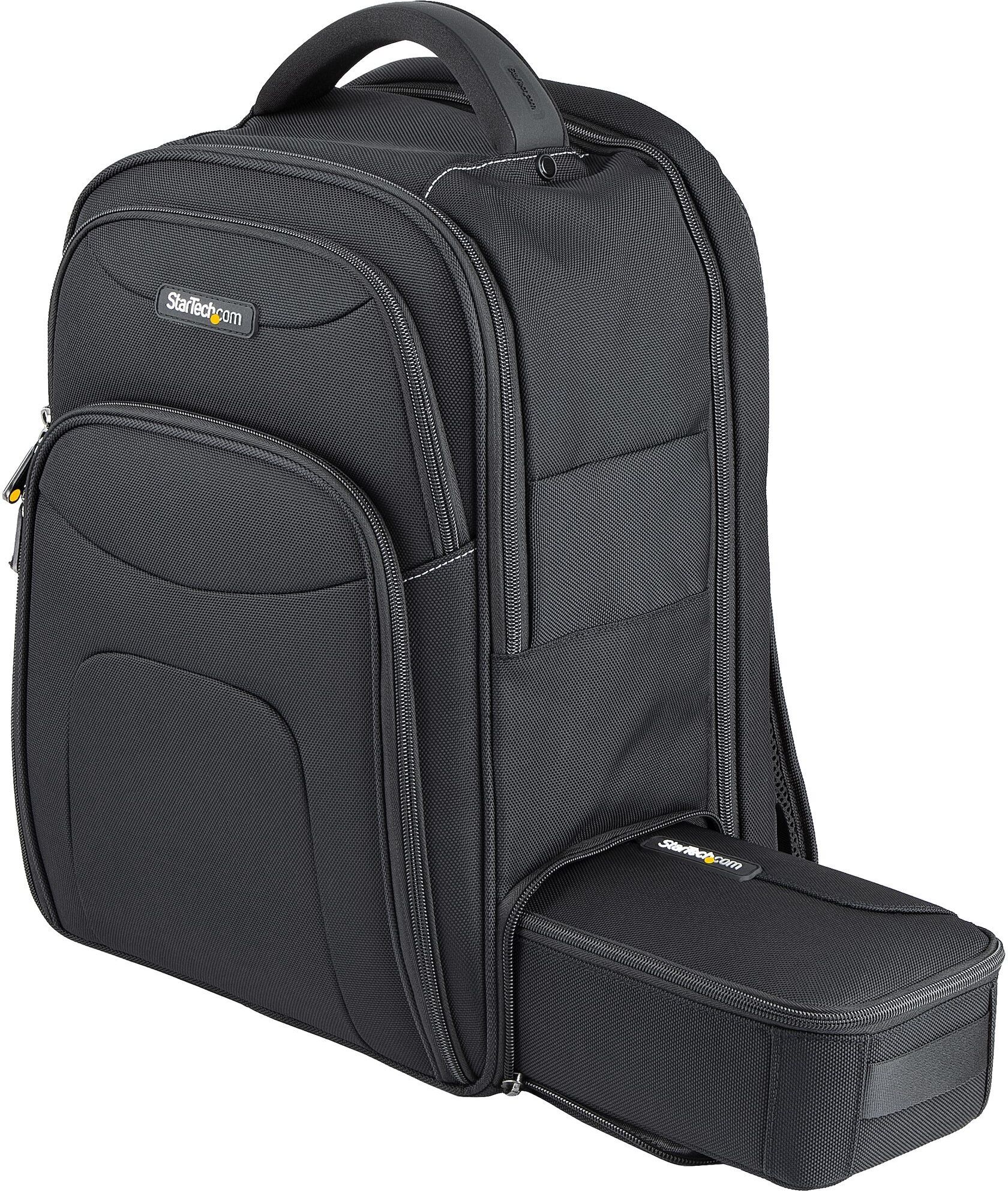 StarTech.com Sac à Dos Ordinateur Portable 15,6 pouces avec Compartiments Amovible pour Accessoires - Sac Informatique Professionnel High Tech - Po... Jaune