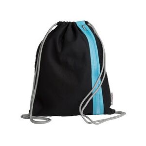 Pagna Sac de sport à cordelette 'Go', noir / bleu azur - Lot de 2