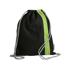 Pagna Sac de sport à cordelette 'Go', noir / vert tilleul - Lot de 2