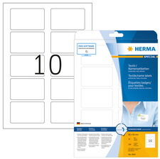 Herma Etiquettes badges SPECIAL, 80 x 50 mm, blanc