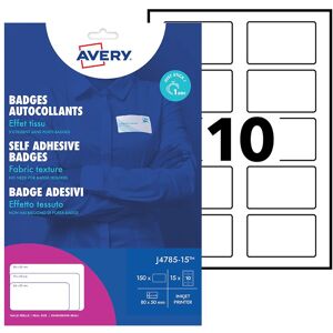 Avery Badge adhésif Avery 50 x 80 mm - Boîte de 150