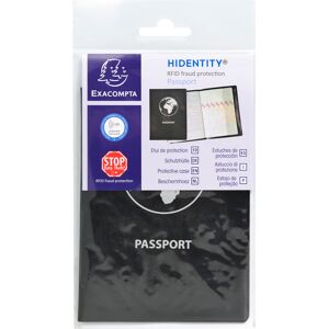 Exacompta Etui protection RFID Hidentity® Passeport - Noir - Lot de 10 Couleurs assorties